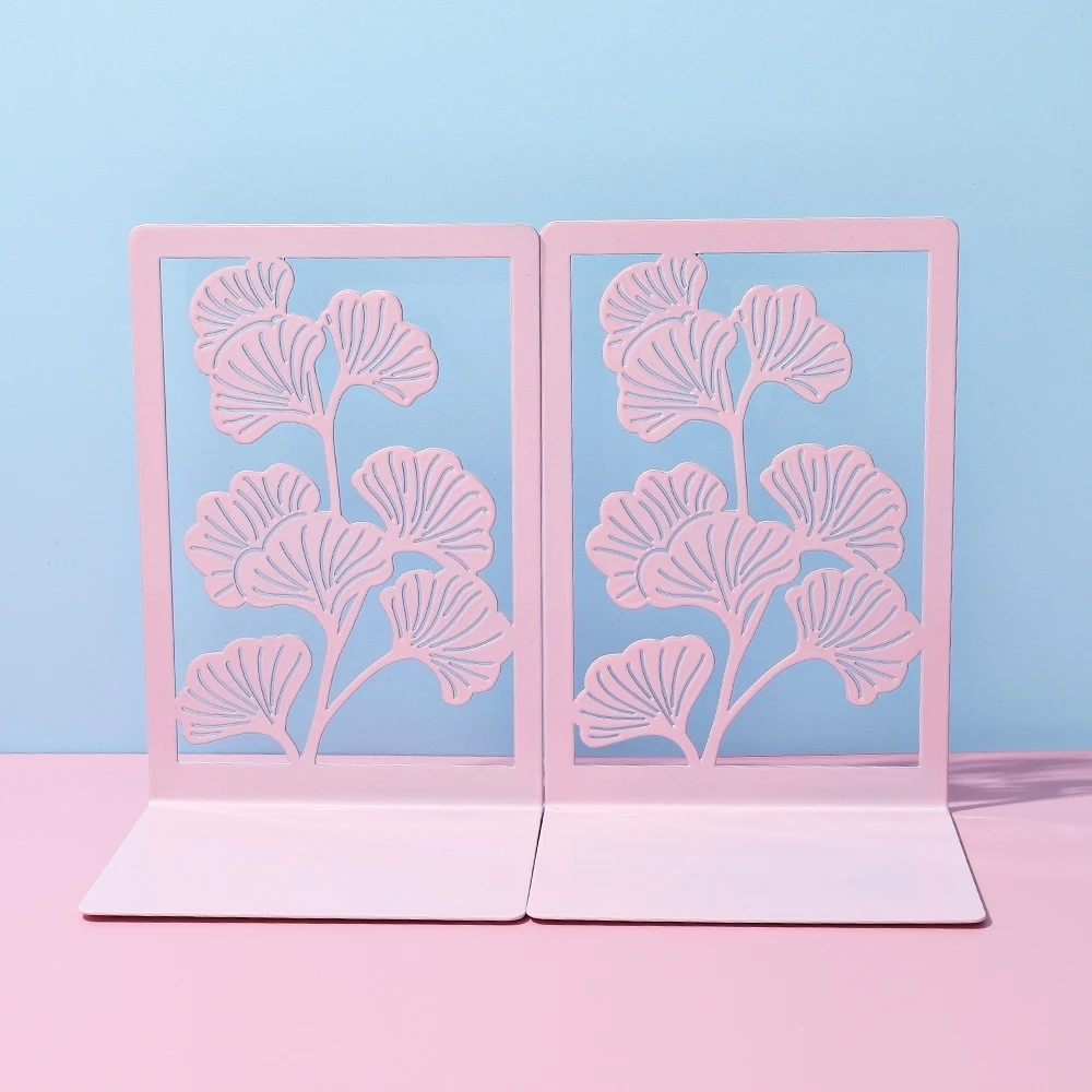 2 Pieces Pink Lucky Ginkgo Leaf Metal Book Ends - Decorative Bookends for Home Office Library, Sturdy Shelf Supports Organizers
2 Pieces Pink Lucky Ginkgo Leaf Metal Book Ends - Decorative Bookends for Home Office Library, Sturdy Shelf Supports Organizers