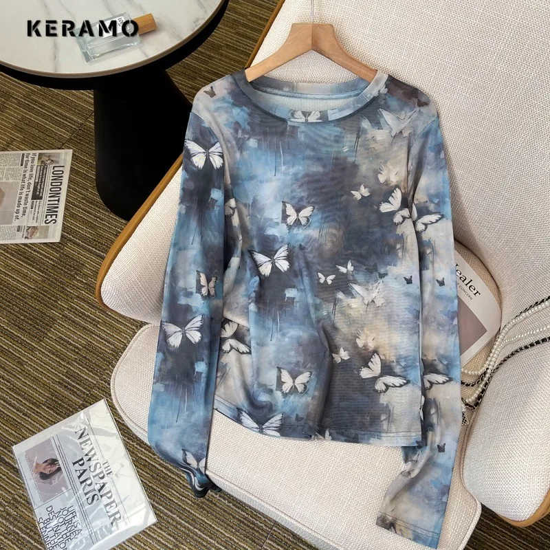 2024 Summer American Retro Casual Tie Dye Long Sleeve Round Neck T-Shirts Women Fashion Street Style Grunge Bufferfly Tees Tops
2024 Summer American Retro Casual Tie Dye Long Sleeve Round Neck T-Shirts Women Fashion Street Style Grunge Bufferfly Tees Tops