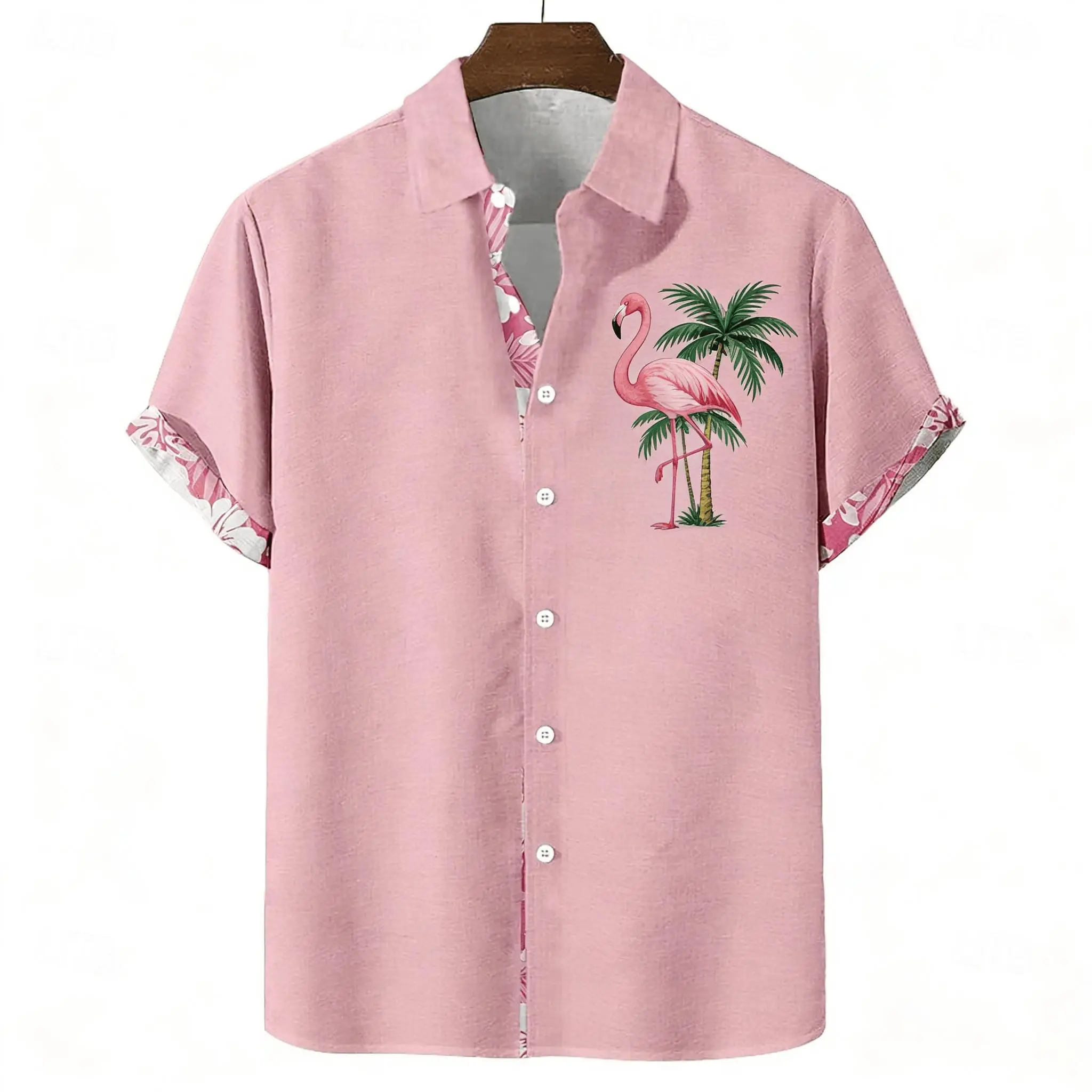 Men's Pink Coconut Tree Print Short Sleeve Shirt, Spring Summer Gentle Vacation Casual Top, Pocket Lapel Style
Men's Pink Coconut Tree Print Short Sleeve Shirt, Spring Summer Gentle Vacation Casual Top, Pocket Lapel Style