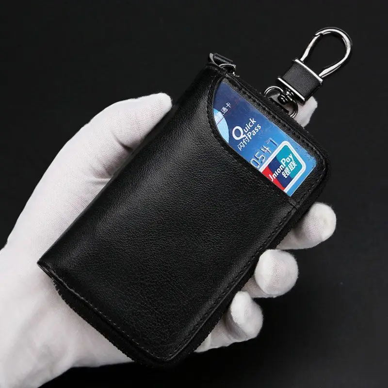 New Leather Keychain Men Women Key Holder Organizer Pouch Large Capacity Car Key Wallet Housekeeper Key Case Mini Card Bag
New Leather Keychain Men Women Key Holder Organizer Pouch Large Capacity Car Key Wallet Housekeeper Key Case Mini Card Bag