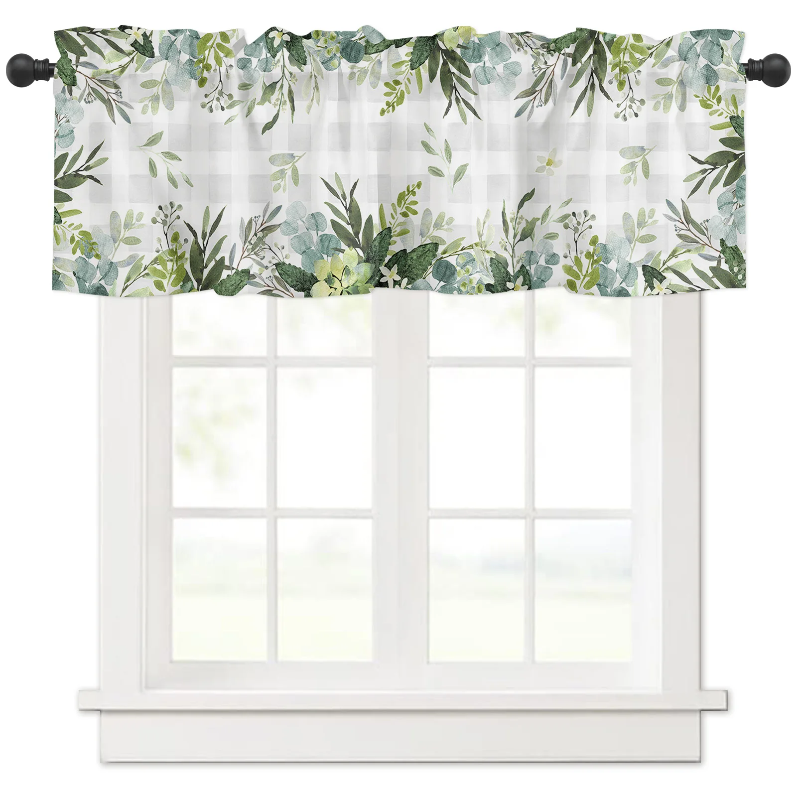 ZEDLIYU Valances for Windows Kitchen Living Room Small Window Valance Spring Eucalyptus Leaves 1 Panel, 54 x 18 Inch
ZEDLIYU Valances for Windows Kitchen Living Room Small Window Valance Spring Eucalyptus Leaves 1 Panel, 54 x 18 Inch