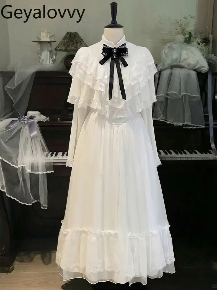 Новое весеннее платье 2026 года: милый японский стиль, элегантное макси-платье с бантом, воротником-стойкой, завышенной талией и эффектом стройности, в стиле Лолита.
Новое весеннее платье 2026 года: милый японский стиль, элегантное макси-платье с бантом, воротником-стойкой, завышенной талией и эффектом стройности, в стиле Лолита.