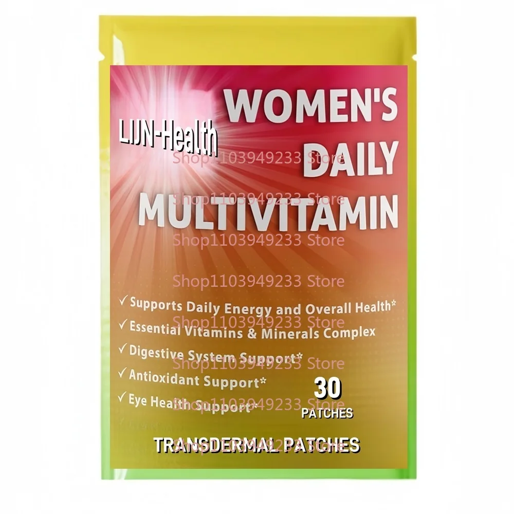 30 Patches Women's Daily Multivitamin Transdermal Patches for Women with Biotin Lutein - Eye, Energy, Gut Optimal Health Support
30 Patches Women's Daily Multivitamin Transdermal Patches for Women with Biotin Lutein - Eye, Energy, Gut Optimal Health Support