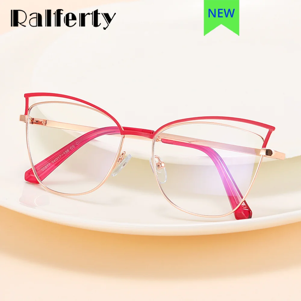 High Quality Cat Eye Eyeglass Frames Woman Pink Women's Glasses Frames Female 0 Diopter Optic Myopia Prescription Metal Frames
High Quality Cat Eye Eyeglass Frames Woman Pink Women's Glasses Frames Female 0 Diopter Optic Myopia Prescription Metal Frames