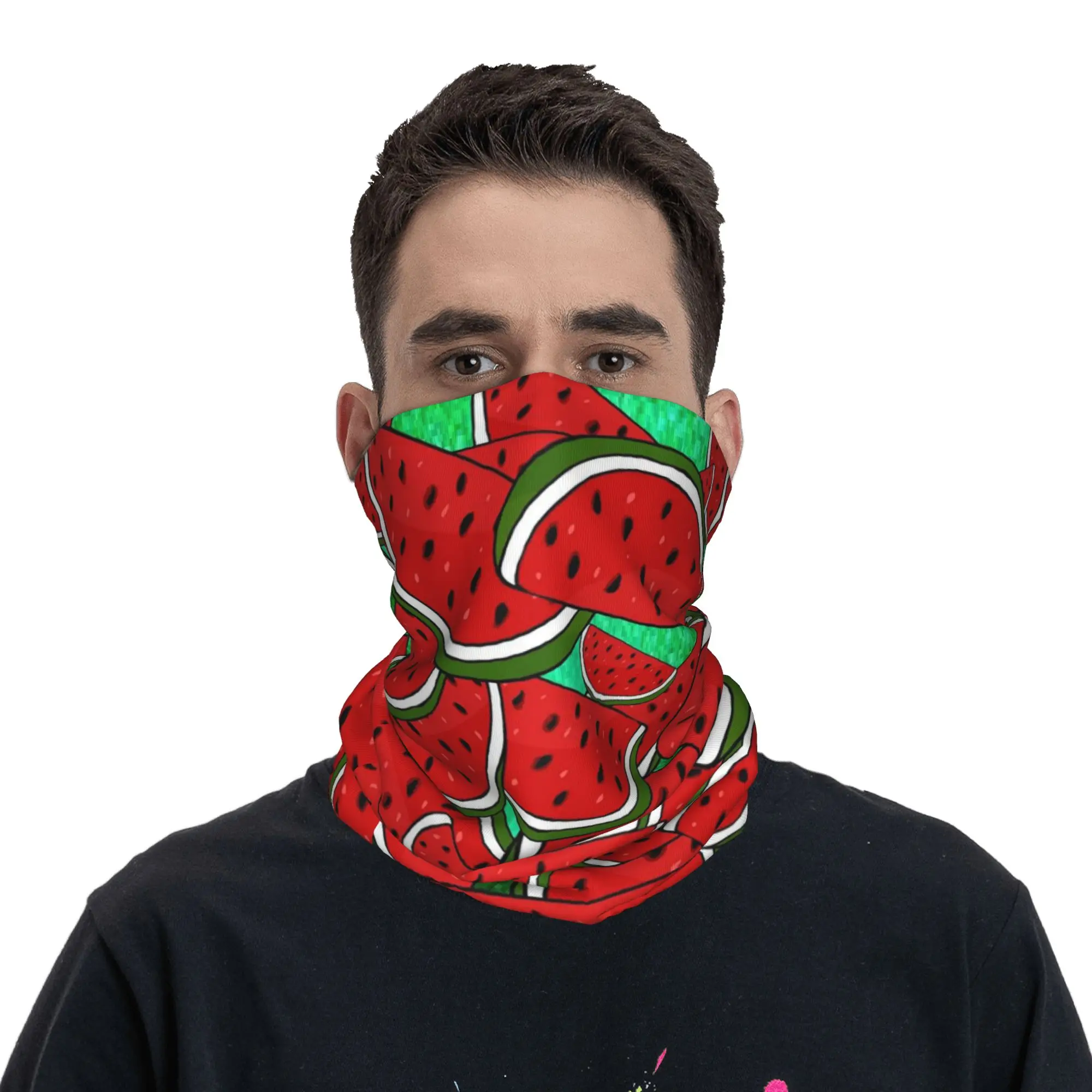Watermelon Slice Pattern Bandana Neck Gaiter Printed Wrap Scarf Balaclava Riding for Men Women Adult Washable
Watermelon Slice Pattern Bandana Neck Gaiter Printed Wrap Scarf Balaclava Riding for Men Women Adult Washable