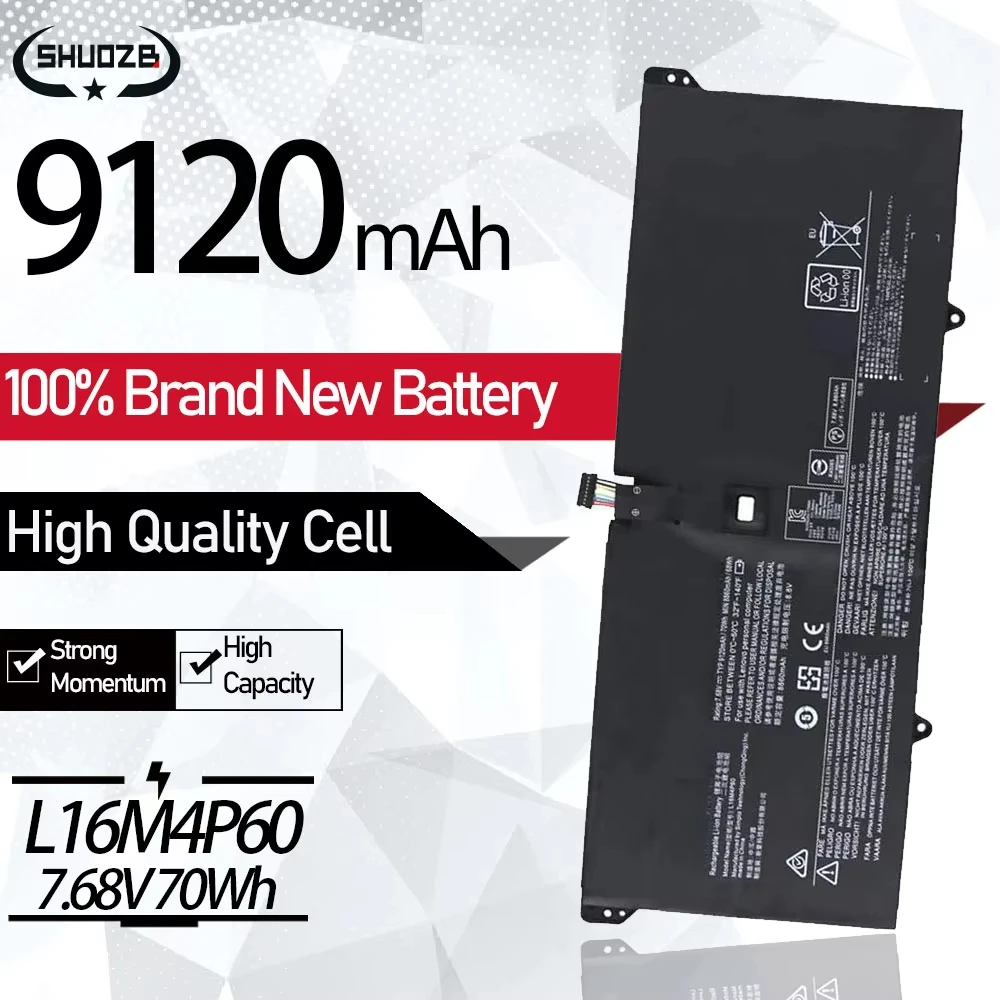 New L16M4P60 L16C4P61 Laptop Battery For Lenovo Yoga 920-13IKB Series Ideapad Flex Pro-13IKB-81TF 6 Pro-13IKB 5B10N17665 7.68V
New L16M4P60 L16C4P61 Laptop Battery For Lenovo Yoga 920-13IKB Series Ideapad Flex Pro-13IKB-81TF 6 Pro-13IKB 5B10N17665 7.68V