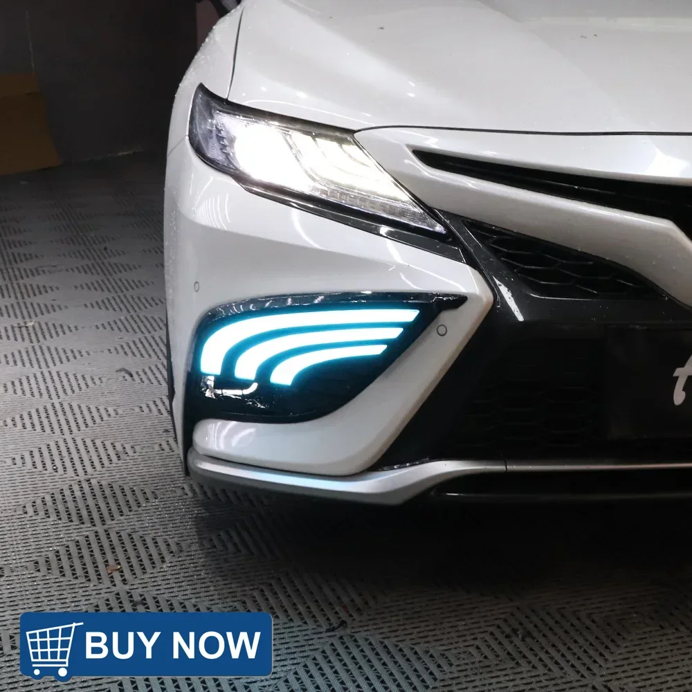Обновленный светодиодный динамический дневный ходовой фонарь в сборе для Toyota Camry 2020-2021, инструмент для переднего бампера, автомобильные аксессуары
Обновленный светодиодный динамический дневный ходовой фонарь в сборе для Toyota Camry 2020-2021, инструмент для переднего бампера, автомобильные аксессуары