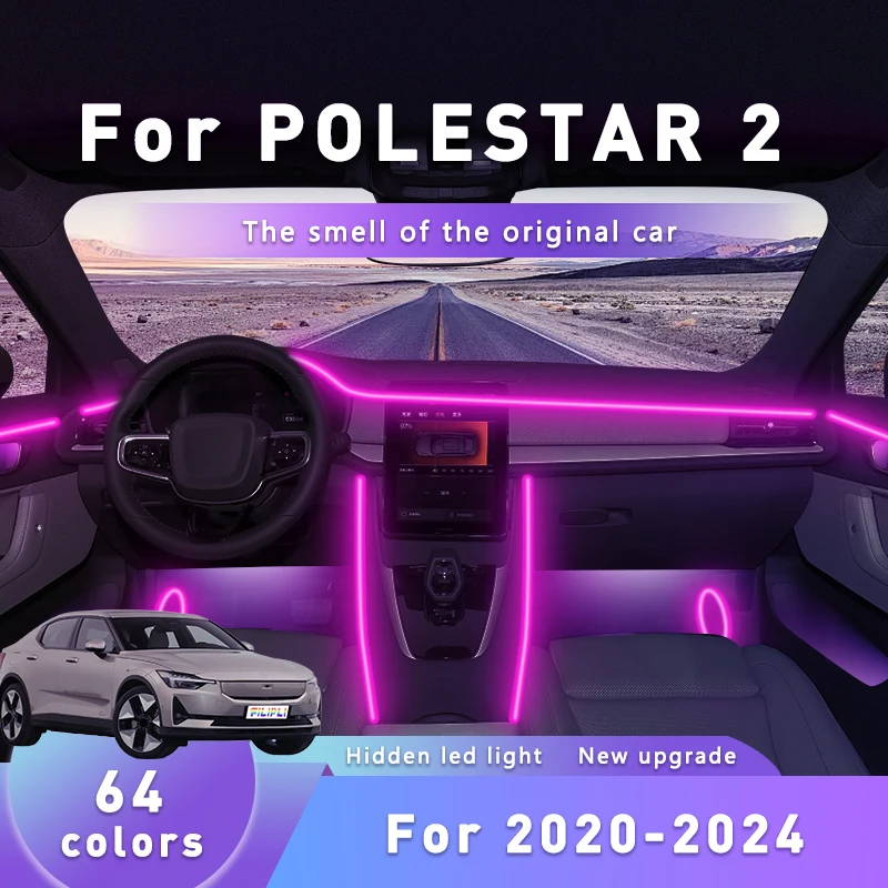 FILIPLI For POLESTAR 2 For 2020-2024 Car Interior Acrylic Light Multi RGB APP Controlled Car Ambient Mood Light Easy To Install
FILIPLI For POLESTAR 2 For 2020-2024 Car Interior Acrylic Light Multi RGB APP Controlled Car Ambient Mood Light Easy To Install