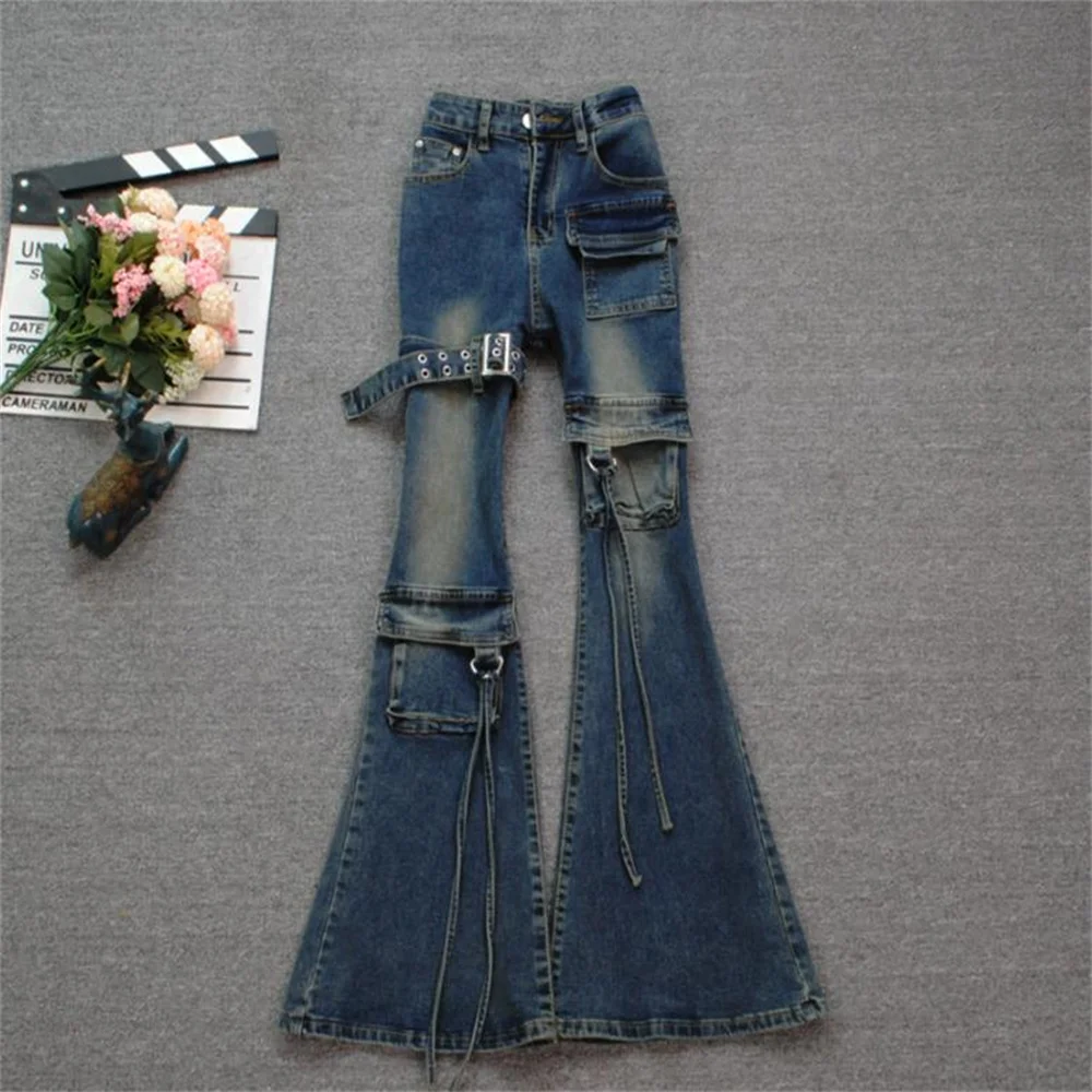 belt-up denim pants for women 2026 new style high waist slim slightly flared pants jeans
belt-up denim pants for women 2026 new style high waist slim slightly flared pants jeans