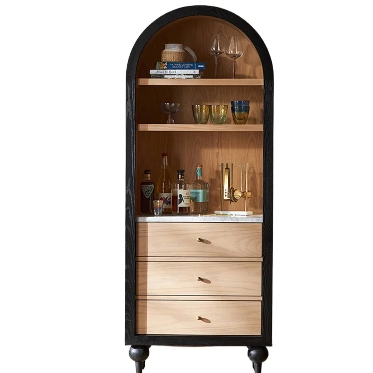 American light luxury arched bookcase post-modern simple multi-combination wine cabinet display cabinet French style
American light luxury arched bookcase post-modern simple multi-combination wine cabinet display cabinet French style