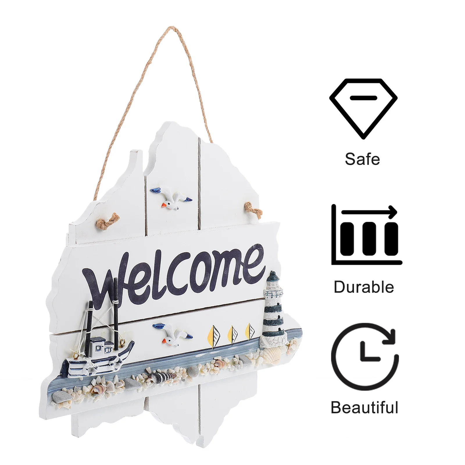 Ocean Series Welcome Hanging Tag Decor Door Sign Wall Pendant Creative Letter Design Long Last Durability Store Office Hotel
Ocean Series Welcome Hanging Tag Decor Door Sign Wall Pendant Creative Letter Design Long Last Durability Store Office Hotel
