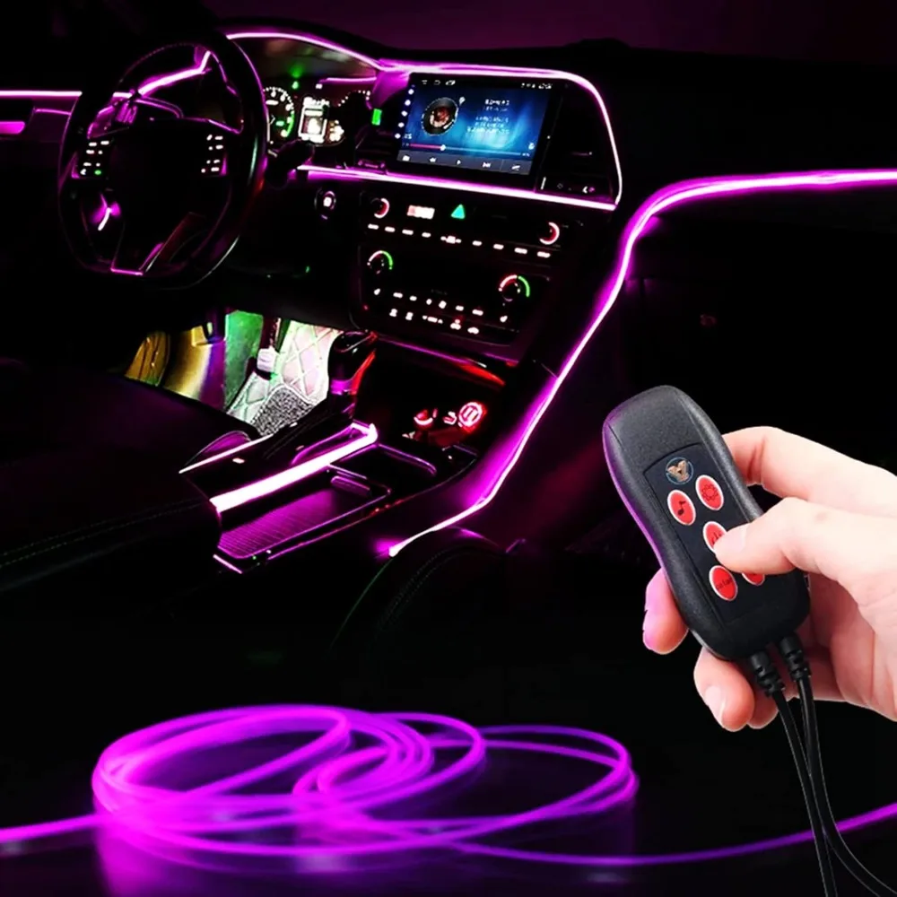 interior car strip lights, usb music sync multicolor multiple modes led fiber optic light ambient neon wire lighting kits for s 
interior car strip lights, usb music sync multicolor multiple modes led fiber optic light ambient neon wire lighting kits for s