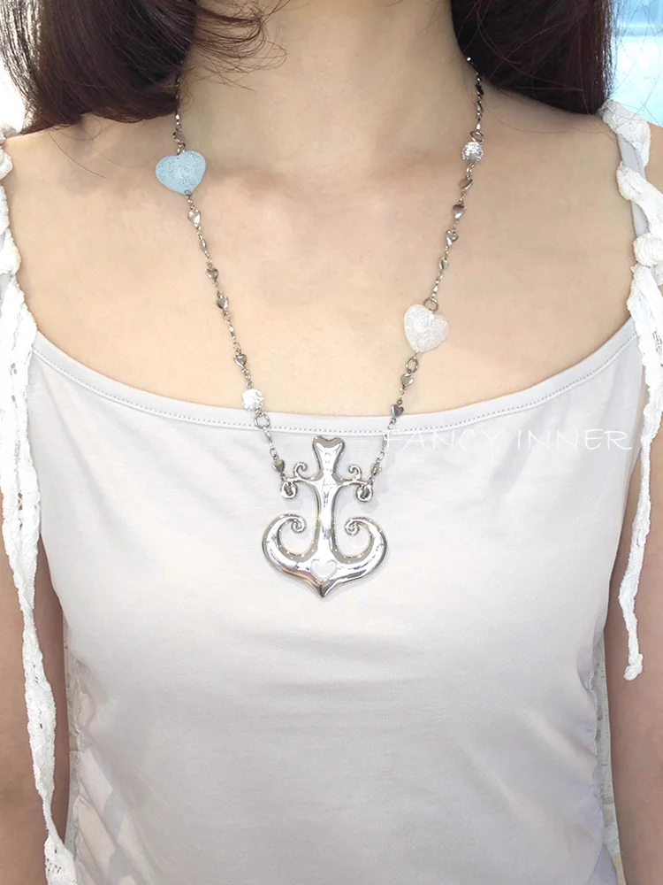 2025 New Necklace Anchor Pendant Sailor Metal Chain Love Heart Y2k Long Neck Accessaries for Women Girl Jewelry
2025 New Necklace Anchor Pendant Sailor Metal Chain Love Heart Y2k Long Neck Accessaries for Women Girl Jewelry