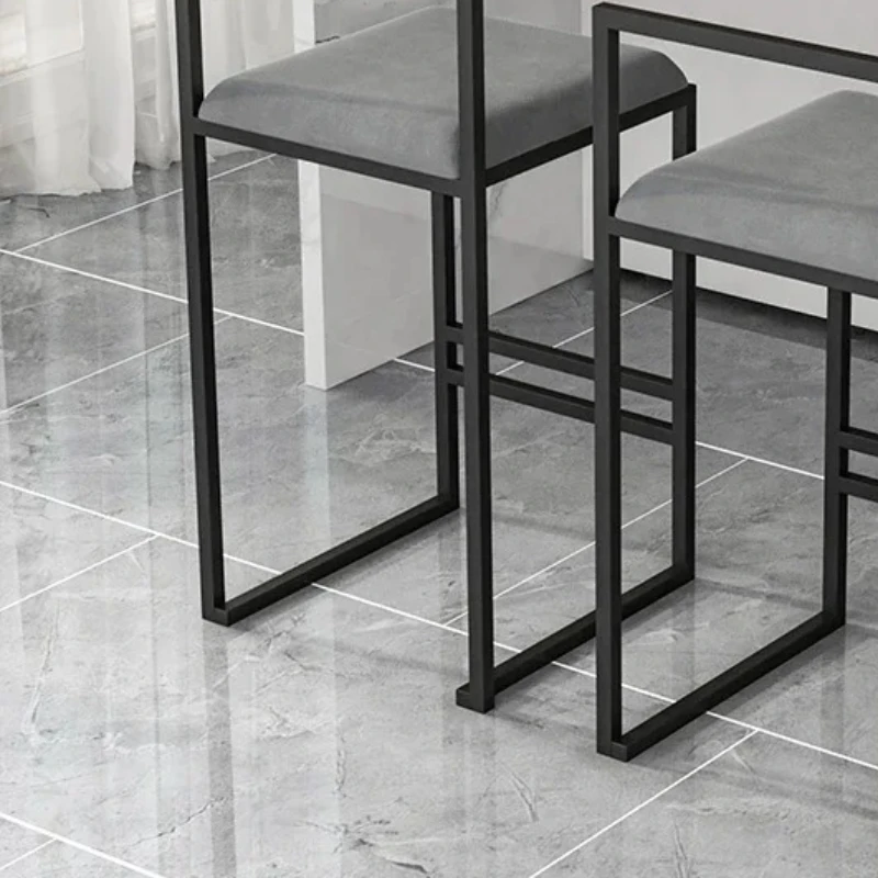 Waterproof Bar Chairs Bedroom Metal Backrest Square Balcony Makeup Counter Height Chairs Taburetes Altos De Cocina Furniture
Waterproof Bar Chairs Bedroom Metal Backrest Square Balcony Makeup Counter Height Chairs Taburetes Altos De Cocina Furniture