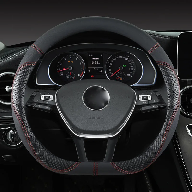 D Shape Car Steering Wheel Cover For VW Jetta 6 2017-2019 Golf 7 Scirocco Bettle 2012-2019 Tiguan 2019 2020 Auto Accesorioss
D Shape Car Steering Wheel Cover For VW Jetta 6 2017-2019 Golf 7 Scirocco Bettle 2012-2019 Tiguan 2019 2020 Auto Accesorioss