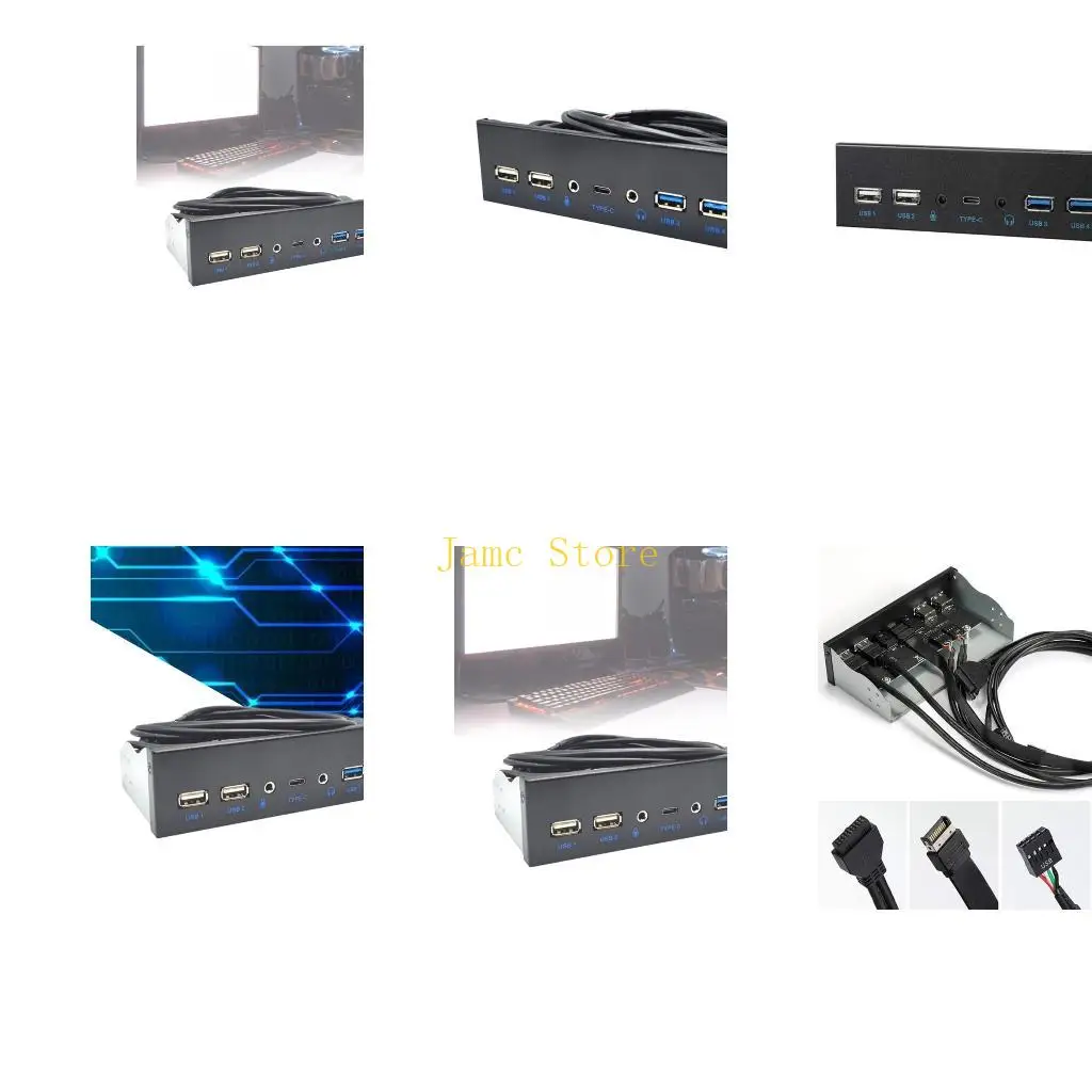 LX0B USB3.0 Front Panel 2 USB3.0 + 2 USB2.0 + TypeC 3.5mm for 5.25" ROM Drive Bay
LX0B USB3.0 Front Panel 2 USB3.0 + 2 USB2.0 + TypeC 3.5mm for 5.25" ROM Drive Bay