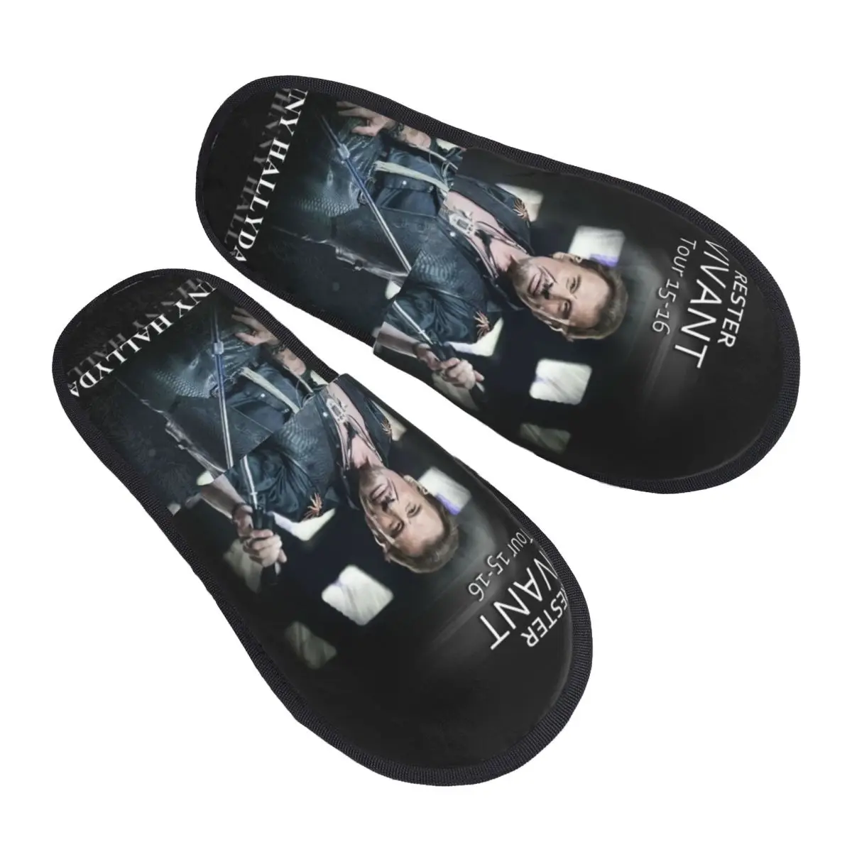 Johnny Hallyday Music Singer Comfort Scuff Memory Foam Slippers Women French Rock Bedroom House Shoes
Johnny Hallyday Music Singer Comfort Scuff Memory Foam Slippers Women French Rock Bedroom House Shoes