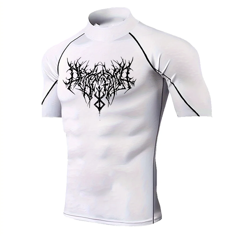 Milk Silk Fitness T-shirt Men's Muscle Gym Compression Sportswear Quick-drying Breathable Sports Bottoming Shirt S-3XL 
Milk Silk Fitness T-shirt Men's Muscle Gym Compression Sportswear Quick-drying Breathable Sports Bottoming Shirt S-3XL