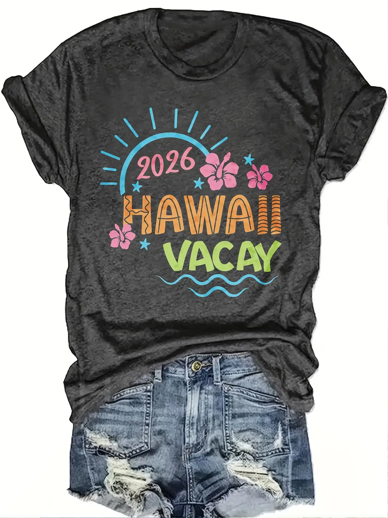 Женская футболка больших размеров с коротким рукавом Sunshine Flowers Hawaii 2026 Vacation, дышащая ткань, летняя одежда, женская одежда
Женская футболка больших размеров с коротким рукавом Sunshine Flowers Hawaii 2026 Vacation, дышащая ткань, летняя одежда, женская одежда