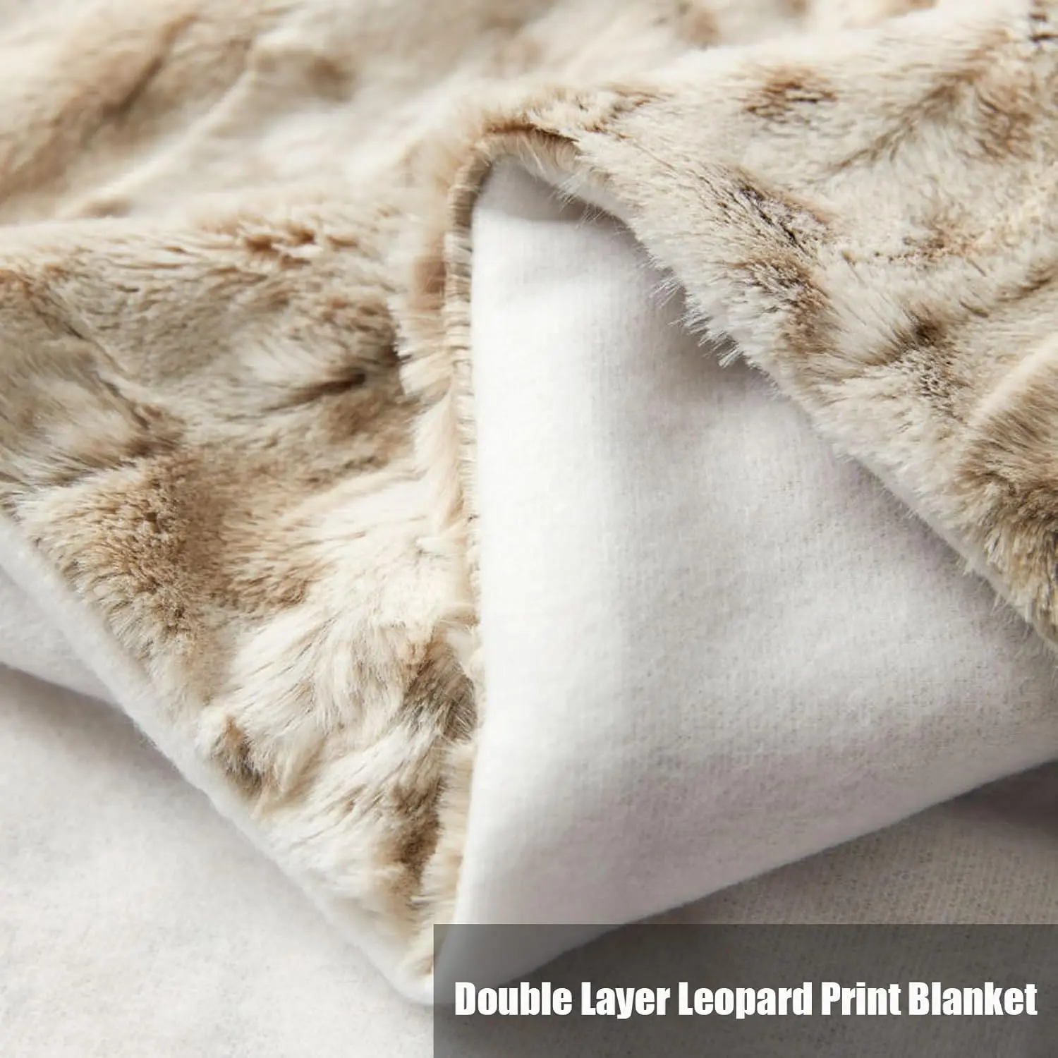 Faux Fur Throw Blanket Leopard Flannel Fleece Throw Blanket 60"" X 80"" Double Layer Animal Print Cozy Striped Fuzzy Lap 
Faux Fur Throw Blanket Leopard Flannel Fleece Throw Blanket 60"" X 80"" Double Layer Animal Print Cozy Striped Fuzzy Lap