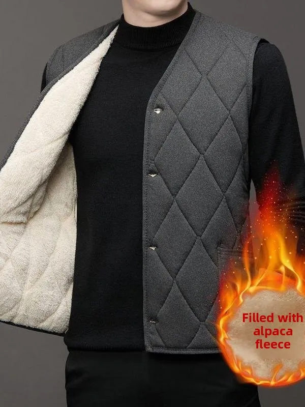Утепленный хлопковый жилет для мужчин среднего и старшего возраста, теплый, с V-образным вырезом, новый, зимний, модный
Утепленный хлопковый жилет для мужчин среднего и старшего возраста, теплый, с V-образным вырезом, новый, зимний, модный