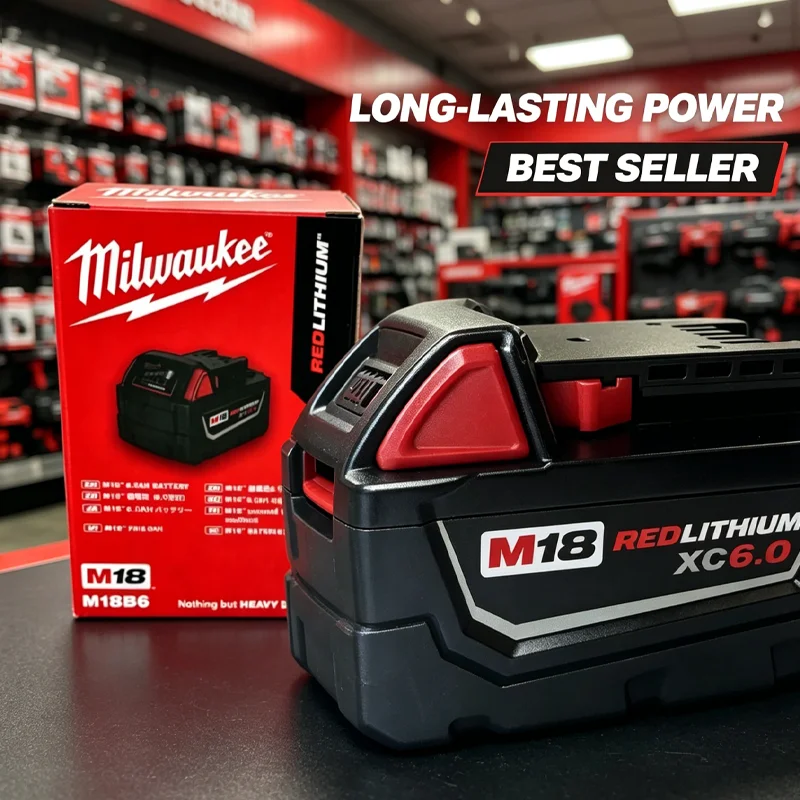 Original Milwaukee M18 Battery milwaukee 18V 5Ah 6Ah Rechargeable Battery for Milwaukee Tool M18B6 48-11-2402 48-11-2411 2604-22
Original Milwaukee M18 Battery milwaukee 18V 5Ah 6Ah Rechargeable Battery for Milwaukee Tool M18B6 48-11-2402 48-11-2411 2604-22