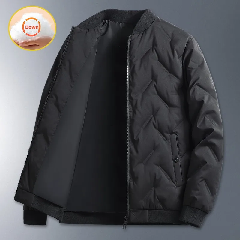 Мужская стеганая куртка-пуховик с воротником-бомбером, легкая, утепленная, теплая, молодежная, модная верхняя одежда, белая, из натурального пуха, стандартной длины
Мужская стеганая куртка-пуховик с воротником-бомбером, легкая, утепленная, теплая, молодежная, модная верхняя одежда, белая, из натурального пуха, стандартной длины