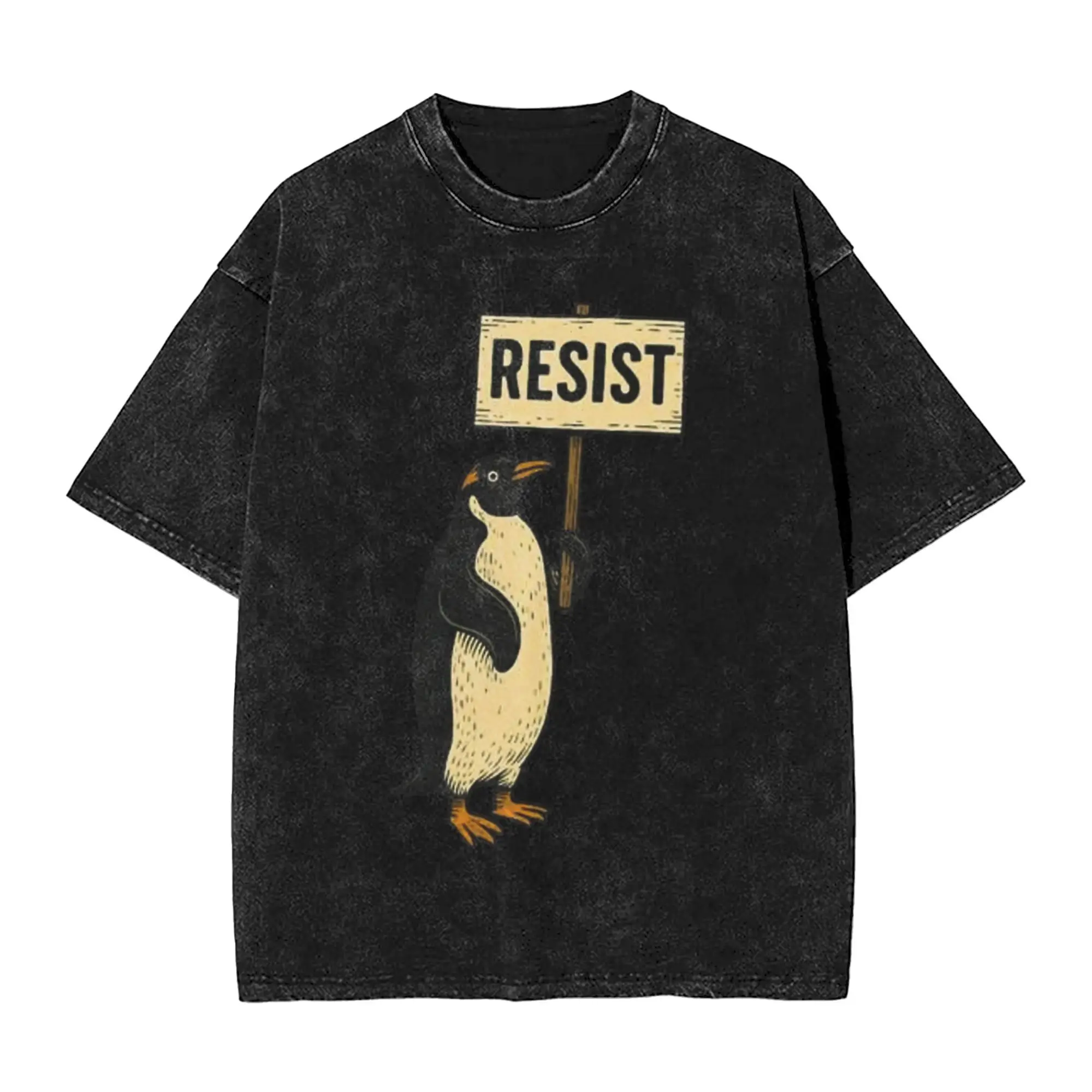 Washed Shirt Penguins Resist Anti-Tariff Protest Merch Vintage T Shirt Oversize Streetwear Short Sleeve Summer Tops Tees
Washed Shirt Penguins Resist Anti-Tariff Protest Merch Vintage T Shirt Oversize Streetwear Short Sleeve Summer Tops Tees