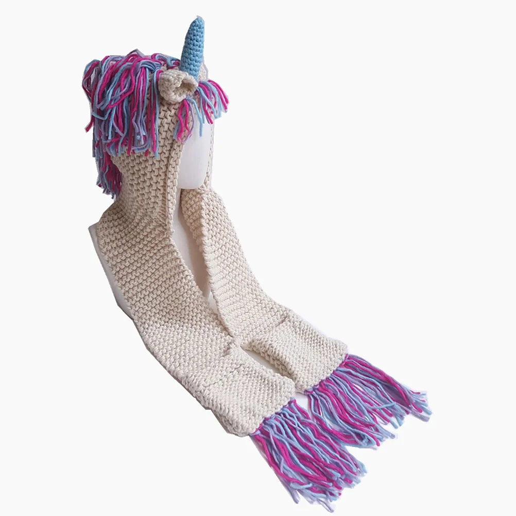 Cute Unicorn Hat for Size Knit Winter Cap Warm Scarf Integrated Design Child Outdoor Activity Essential Stylish Wool
Cute Unicorn Hat for Size Knit Winter Cap Warm Scarf Integrated Design Child Outdoor Activity Essential Stylish Wool