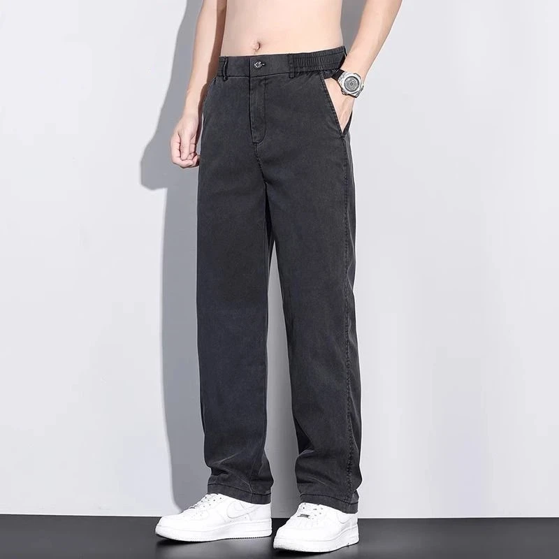 Mens Button Zipper Fly Mid Waist Side Pocket Loose Wide Leg Straight Casual Chino Pants
Mens Button Zipper Fly Mid Waist Side Pocket Loose Wide Leg Straight Casual Chino Pants