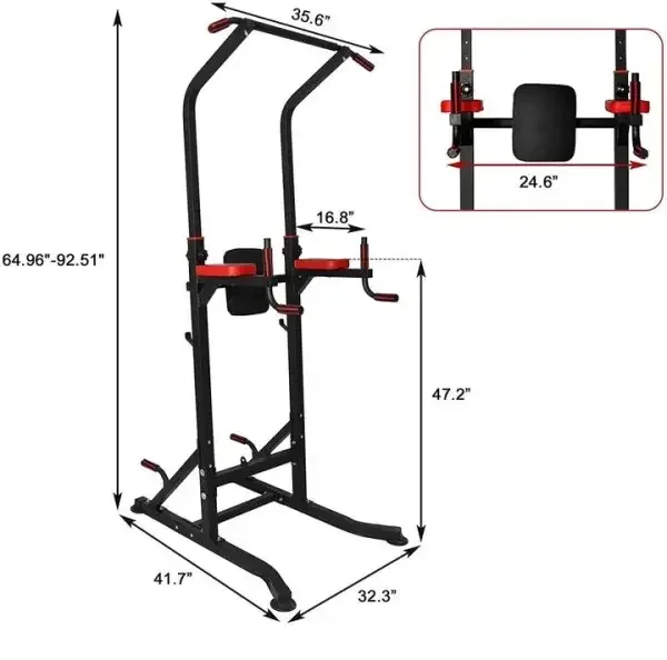 Fitness Pull-up Rack With Multi-Gym Equipment Metal Chin-up Bar Design For Home Gym 1
Fitness Pull-up Rack With Multi-Gym Equipment Metal Chin-up Bar Design For Home Gym 1