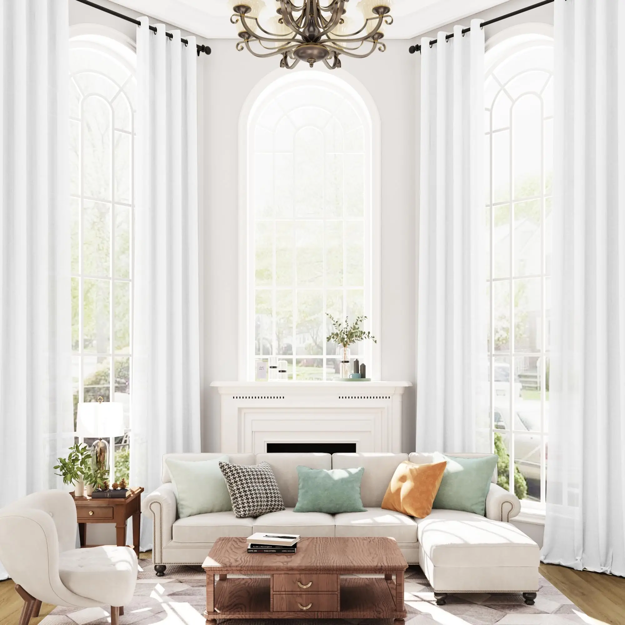 Custom Made 450CM Length Extra Long Living Room Sheer Curtain Drape 400CM High Ceiling Window Tulle Bedroom Curtain
Custom Made 450CM Length Extra Long Living Room Sheer Curtain Drape 400CM High Ceiling Window Tulle Bedroom Curtain