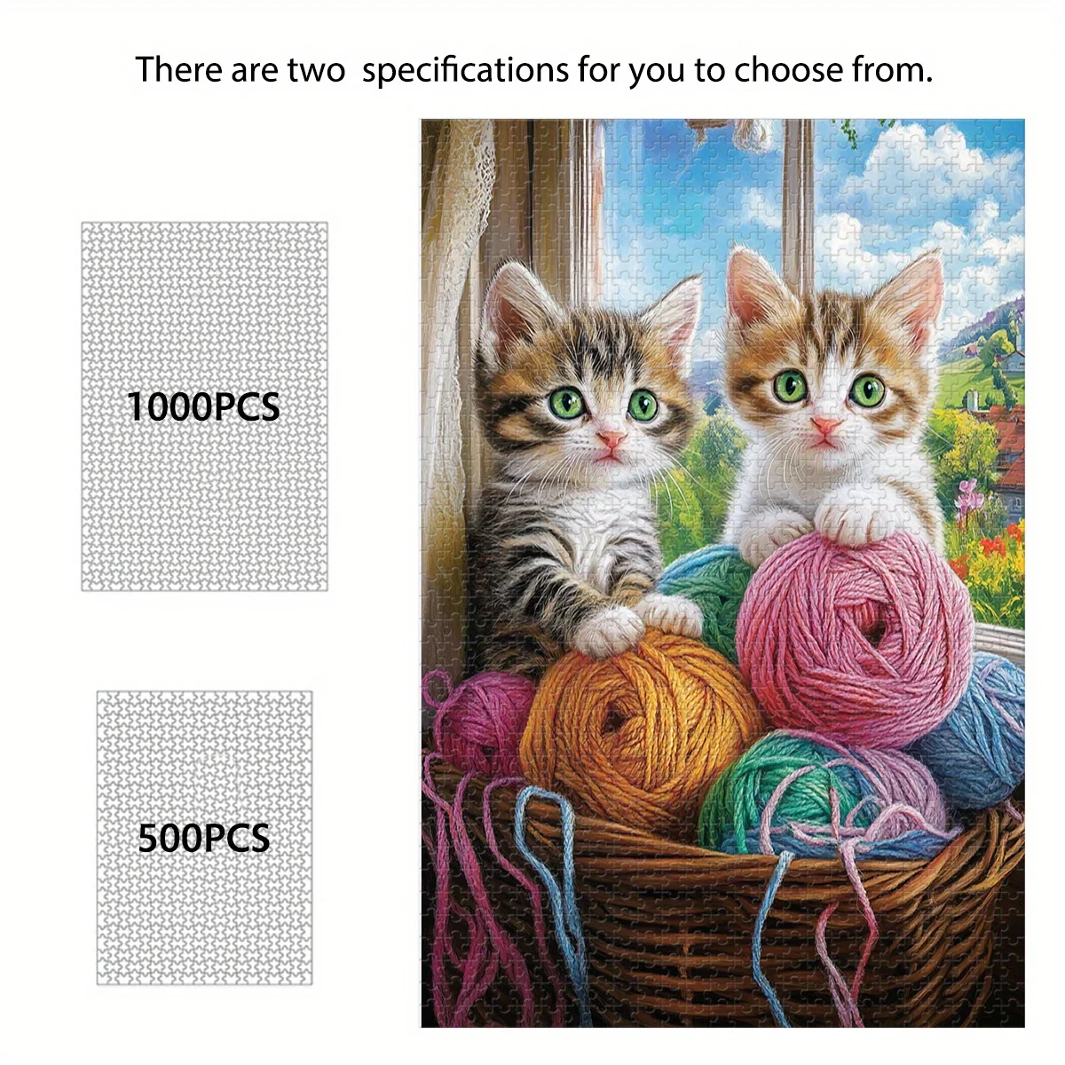 Один красочный деревянный опыт-пазла, пазл на тему котенка 500/1000 шт. с двумя очаровательными котами вокруг красочной вязки.
Один красочный деревянный опыт-пазла, пазл на тему котенка 500/1000 шт. с двумя очаровательными котами вокруг красочной вязки.