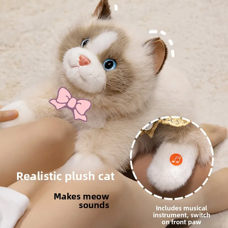 Реатическая кукла Plu, игрушка «Котята вызываются, милый питомец», мягкая кукла для девочек, подарки, тканевые художественные игрушки для детей от 3 лет и старше
Реатическая кукла Plu, игрушка «Котята вызываются, милый питомец», мягкая кукла для девочек, подарки, тканевые художественные игрушки для детей от 3 лет и старше