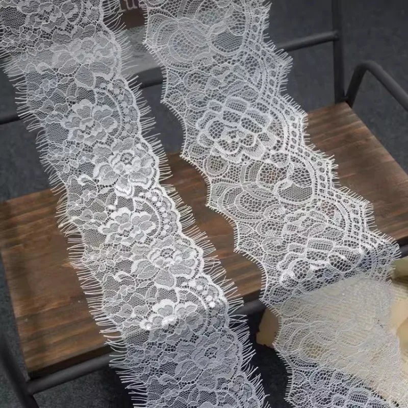 (1 yards/roll) White and black lace fabric 2024 high qualitysingle eyelashes trims DIY garments veil wedding dress materials
(1 yards/roll) White and black lace fabric 2024 high qualitysingle eyelashes trims DIY garments veil wedding dress materials