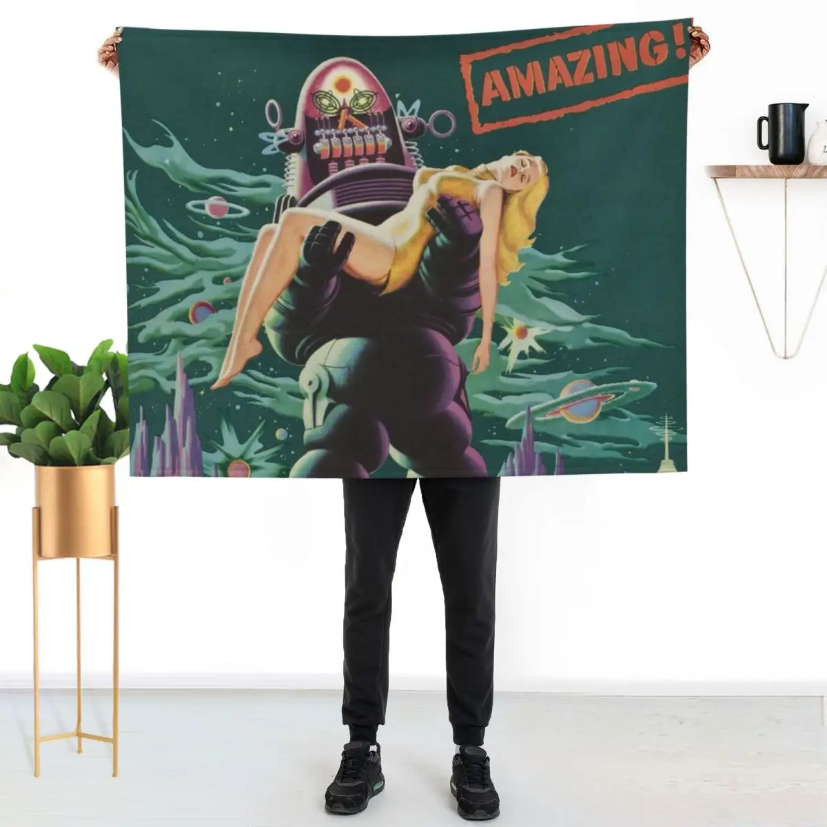 Forbidden Planet Throw Blanket Compact Warm Blanket for Car Road Trip
Forbidden Planet Throw Blanket Compact Warm Blanket for Car Road Trip