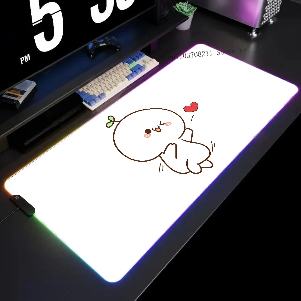 Milk Bear Kawaii Mousepad XXL RGB Gaming Mouse Pads HD Black Gamer Accessories Large LED
Milk Bear Kawaii Mousepad XXL RGB Gaming Mouse Pads HD Black Gamer Accessories Large LED