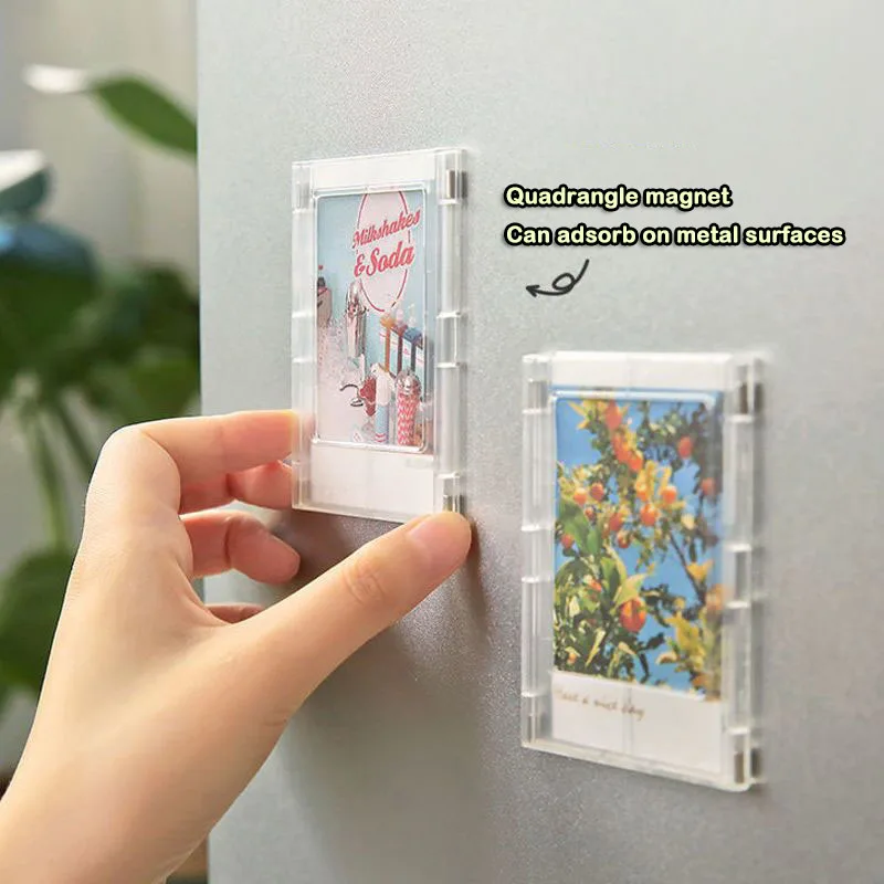 E5 3-Inch Minimalist Photo Frame For Polaroid with Magnetic Transparent Acrylic Photo Card Display Desktop Wall Frame Display
E5 3-Inch Minimalist Photo Frame For Polaroid with Magnetic Transparent Acrylic Photo Card Display Desktop Wall Frame Display