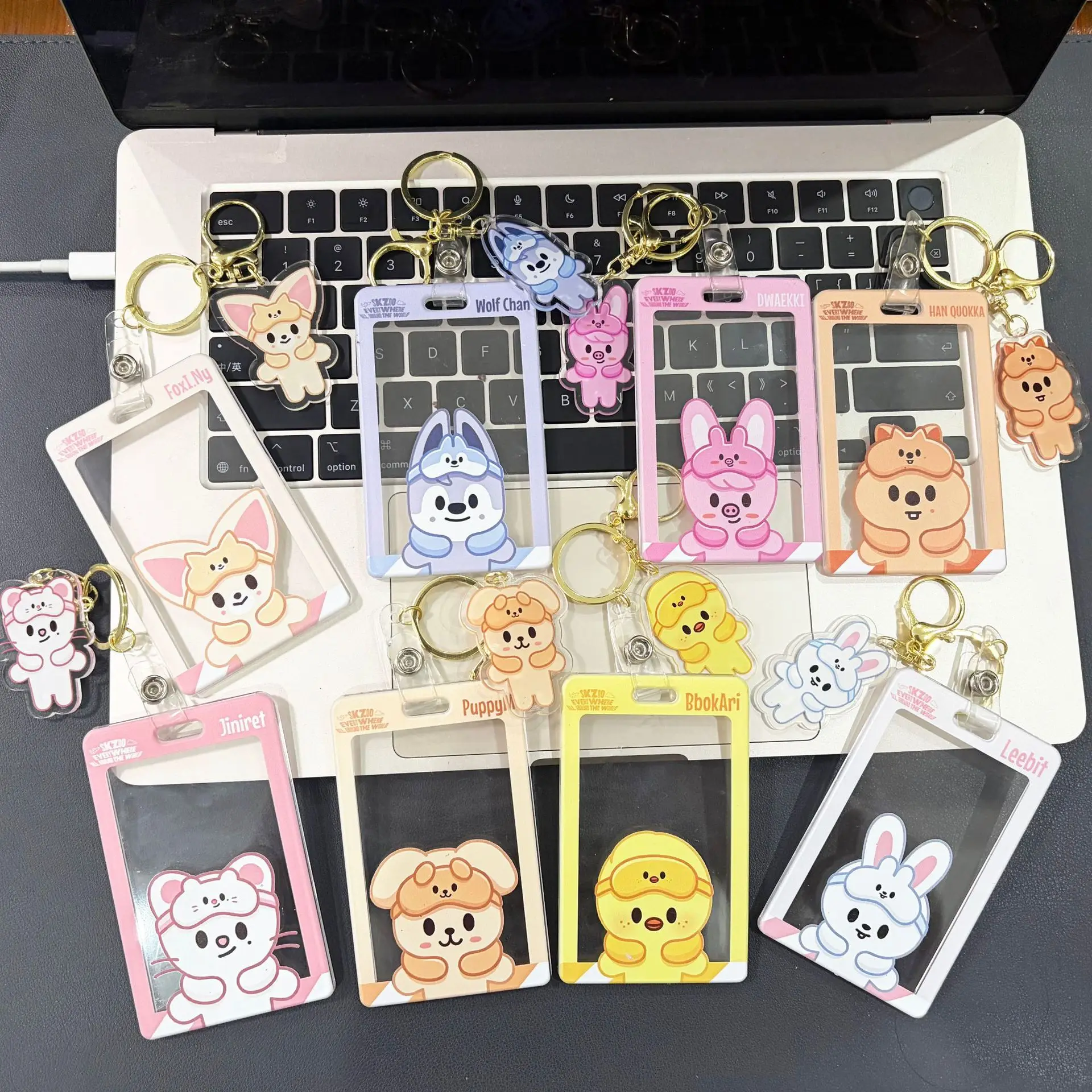 SKZOO Stray Kids Cartoon Character Student Card Holder Keychain Bag Accessories Felix HyunJin Minho Jeongin Jisung Fan Gift
SKZOO Stray Kids Cartoon Character Student Card Holder Keychain Bag Accessories Felix HyunJin Minho Jeongin Jisung Fan Gift