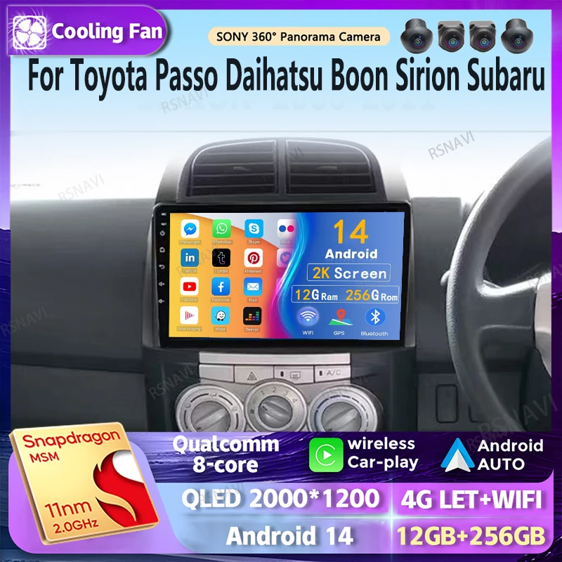 Android 14 Carplay Auto 2K Screen Car Radio Multimedia GPS Player For Toyota Passo Daihatsu Boon Sirion Subaru Autoradio Stereo
Android 14 Carplay Auto 2K Screen Car Radio Multimedia GPS Player For Toyota Passo Daihatsu Boon Sirion Subaru Autoradio Stereo