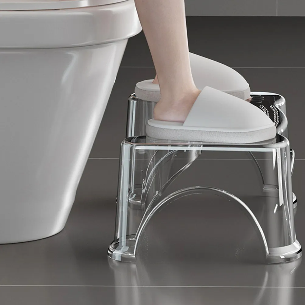 Clear Pet Toilet Stool Bathroom Footstool Non Slip for Toddlers Adults Squatting Step Stool Pooping Potty Training
Clear Pet Toilet Stool Bathroom Footstool Non Slip for Toddlers Adults Squatting Step Stool Pooping Potty Training