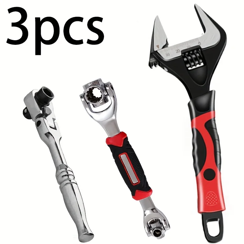 Ratchet Handle Chrome Vanadium Steel 2-in-1 Multi-Purpose Reversible Resilient Head Ratchet Wrench 1/4'' Drive Ratchet Handle
Ratchet Handle Chrome Vanadium Steel 2-in-1 Multi-Purpose Reversible Resilient Head Ratchet Wrench 1/4'' Drive Ratchet Handle