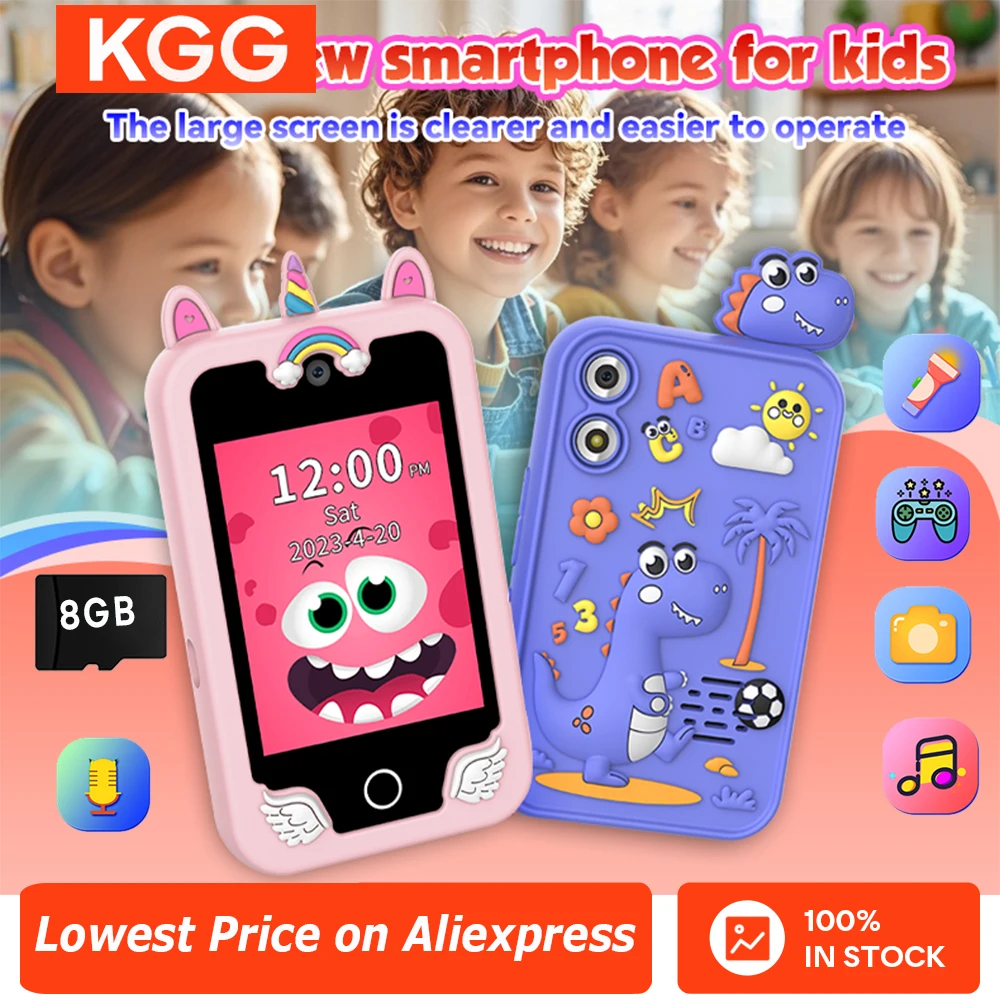 Kids Smart Phone 8GB Stories Video Music Player Mini Toy Phone Camera Games Recorder Learning Educational Toys Children Gifts
Kids Smart Phone 8GB Stories Video Music Player Mini Toy Phone Camera Games Recorder Learning Educational Toys Children Gifts