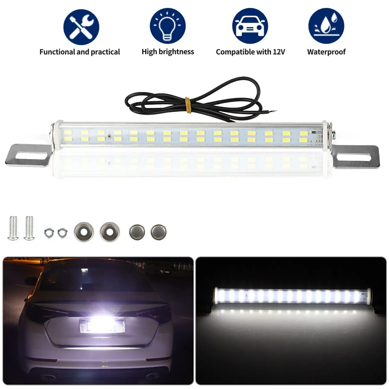 Universal Super White LED License Plate Back Up Light For Car SUV Truck RV 6000K
Universal Super White LED License Plate Back Up Light For Car SUV Truck RV 6000K