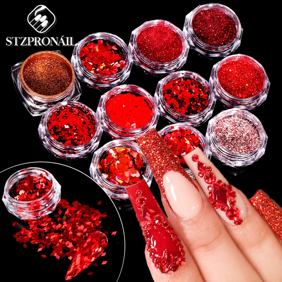 Red Nail Glitter Powder Love Heart Romance Wedding Proposal Surprise Holographic Sequins Nail Art Decoration Accessories SLFG
Red Nail Glitter Powder Love Heart Romance Wedding Proposal Surprise Holographic Sequins Nail Art Decoration Accessories SLFG