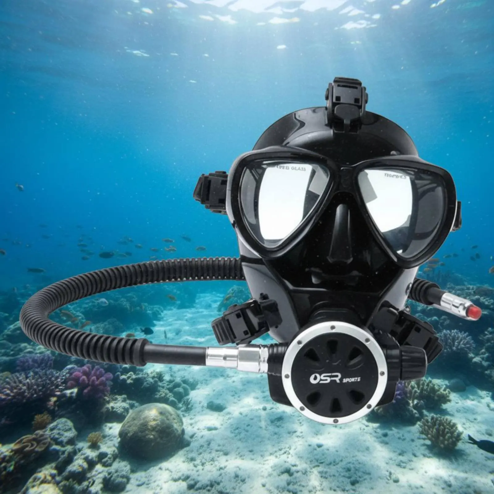 Diving Full Face Mask Tempered Glass Silicone Full Face Mask Outdoor Sport Gear Anti-Fog Waterproof for Underwater Rescue
Diving Full Face Mask Tempered Glass Silicone Full Face Mask Outdoor Sport Gear Anti-Fog Waterproof for Underwater Rescue