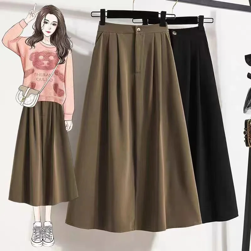 Slimming A-Line Skirt for plus Size Women Summer Faion High Waist Midi Skirt Vintage Sle Color Retro f Body...
Slimming A-Line Skirt for plus Size Women Summer Faion High Waist Midi Skirt Vintage Sle Color Retro f Body...