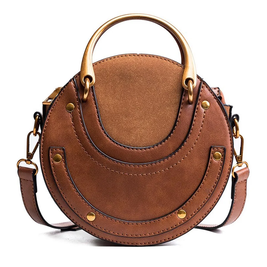 Frosted women's small round bag Korean version of patchwork zip handbags fashion retro simple ring handle shoulder crossbody bag
Frosted women's small round bag Korean version of patchwork zip handbags fashion retro simple ring handle shoulder crossbody bag