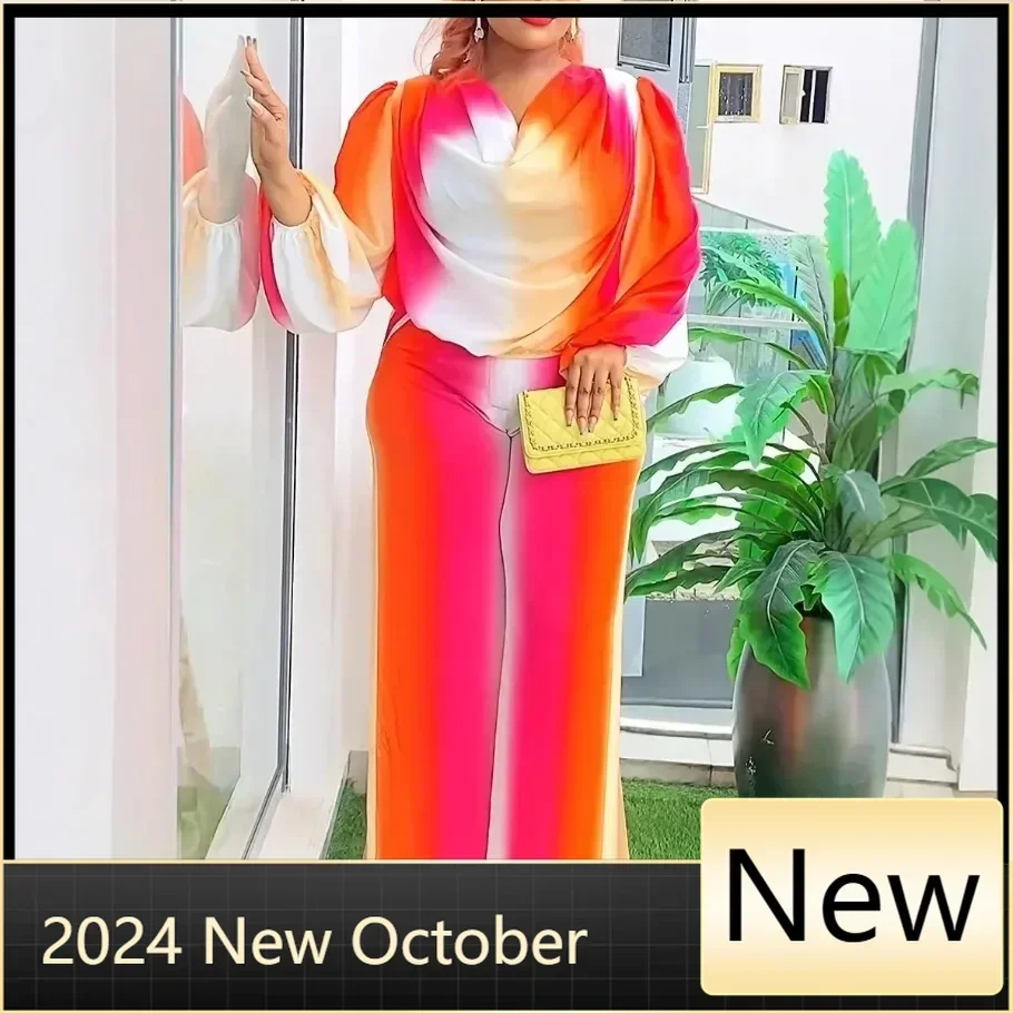 Customized 2 Piece Women Sets Dashiki African New Arrival Spring Autumn Matching Sets Two Pieces Sets Tops And Pants Suits Outfi
Customized 2 Piece Women Sets Dashiki African New Arrival Spring Autumn Matching Sets Two Pieces Sets Tops And Pants Suits Outfi