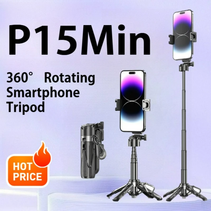 P15 Min 360° Rotating Smartphone Tripod,With DSLR-style Handle Design,Compatible with IPhone/Samsung/Android
P15 Min 360° Rotating Smartphone Tripod,With DSLR-style Handle Design,Compatible with IPhone/Samsung/Android